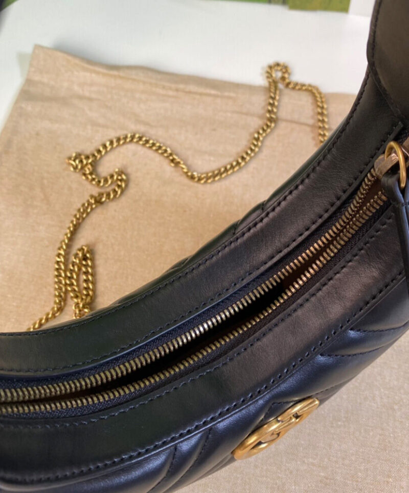 Gucci GG Marmont Half-moon-shaped Mini Bag
